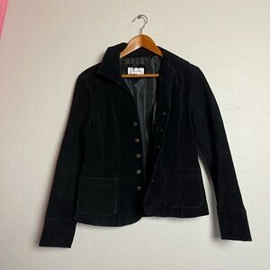 Live a Little Black Velvet Blazer